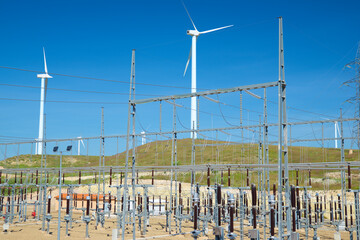 Electrical substation close up