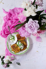 vegan Corn fritters...style rustic