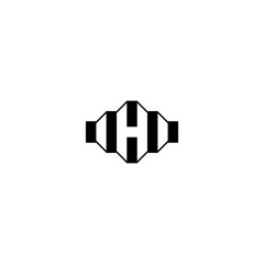 H Initial logo design template vector