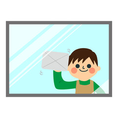 家事をする男性