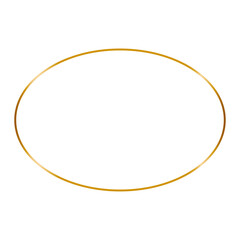 Light effect for wedding invitation card. Golden frame in vintage style on white background. Line art  elegant border for decorative design. Isolated vector illustration.