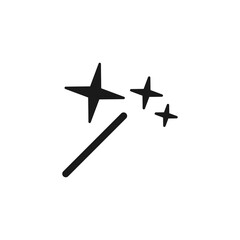Magic wand tool icon isolated on white background. Design tool symbol modern simple vector icon for website or mobile app