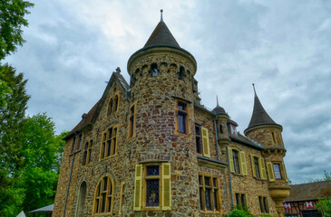 Fototapeta na wymiar Historische Burg in Dattenfeld im Siegtal