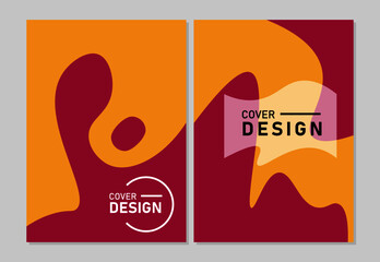 Cover design modern template paper cut design abstract background