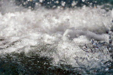 Fototapeta na wymiar water splashes closeup, background, abstraction, texture