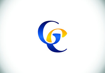 G C Initial Letter Logo design, Graphic Alphabet Symbol for Corporate Business Identity