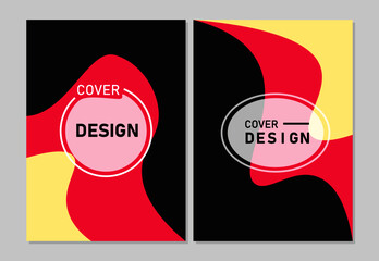 Cover design modern template paper cut design abstract background
