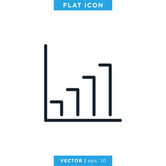 Finance, Chart, Business Growth, Analytic Icon Vector Design Template