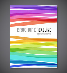 Vector business brochure, flyer template 