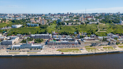 Volga river embankment in Nizhny Novgorod