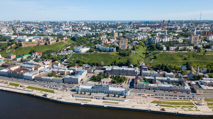 Volga river embankment in Nizhny Novgorod