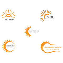 Set Sun Vector illustration Icon