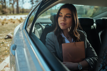 Naklejka premium She's thinking about taking her own route to success
