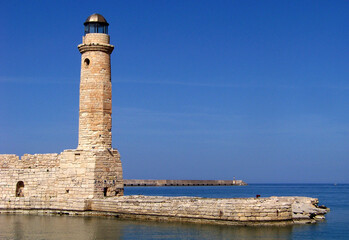 Fototapeta premium Lighthouse of Rethymno - Crete - Greece