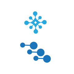 Molecule vector illustration design