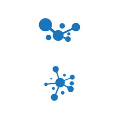 Molecule vector illustration design