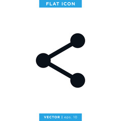 Share Connection Icon Vector Design Template