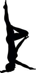 Obraz na płótnie Canvas yoga, gymnastics, woman, ative, namalia 