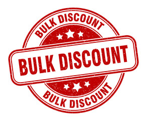 bulk discount stamp. bulk discount round grunge sign. label