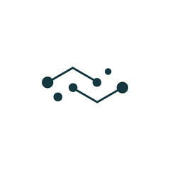 Molecule vector illustration design
