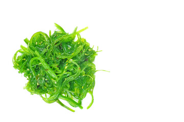 Wakame seaweed isolated on white background © Roman Ivaschenko