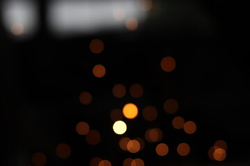 Gold abstract bokeh background, Festive xmas abstract background with bokeh defocused lights and stars