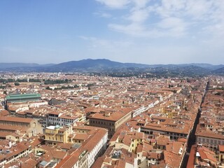 Fototapeta na wymiar aerial view of Florence spain