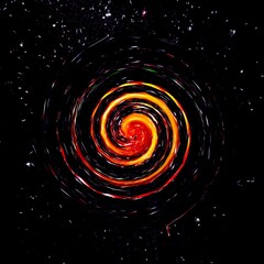 Swirling fireworks