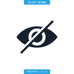 Eye Icon Vector Logo Design Template