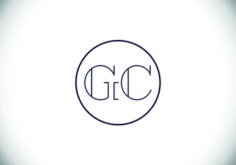 G C Initial Letter Logo design, Graphic Alphabet Symbol for Corporate Business Identity