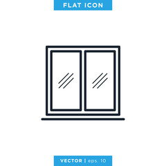 Window Icon Vector Logo Design Template