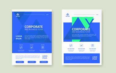 Modern and clean flyer template for company professional poster