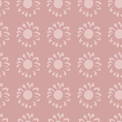 Geometric seamless pattern with small flowers. botanical wallpaper.