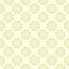 Floral background. Olive green seamless pattern