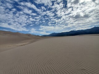 Fototapeta na wymiar Sand Dune texture in southern Colorado