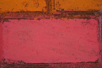 Bright old background. Brickwork. The texture of the road.