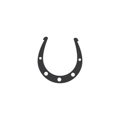 horse shoe icon logo vector illustration