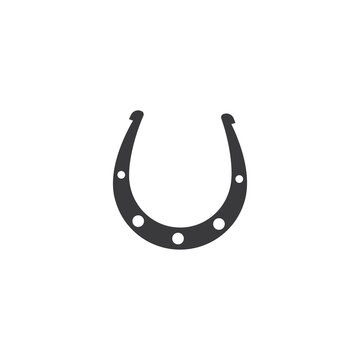 Horse Shoe Icon Logo Vector Illustration