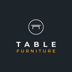 simple table logo design inspiration