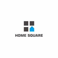 real estate logo simple home square