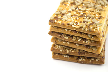 Biscuit. Background texture. Stack of cookies biscuit texture from biscuit biscuit tea cookies pattern. Crumpets as background.