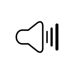 speaker vector icon, audio speaker icon in trendy flat design, sound icon
