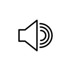 speaker vector icon, audio speaker icon in trendy flat design, sound icon
