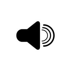 speaker vector icon, audio speaker icon in trendy flat design, sound icon