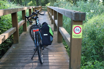 Puszcza Kozienicka, szlak rowerowy © Monika