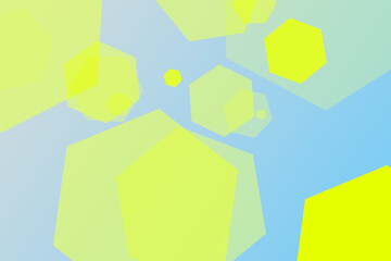 Light multi-color, rainbow abstract template. Sample with colored hexagons. New texture for your design.