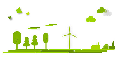 Windrad Windenergie Energie Windmühle Landschaft Erneuerbare Energie Strom Band Banner