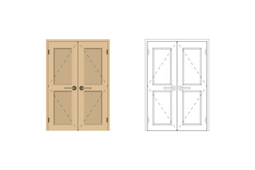 Indoor door.
