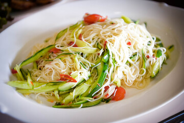 thai spicy noodle salad