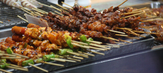 roadside BBQ in Thailand
